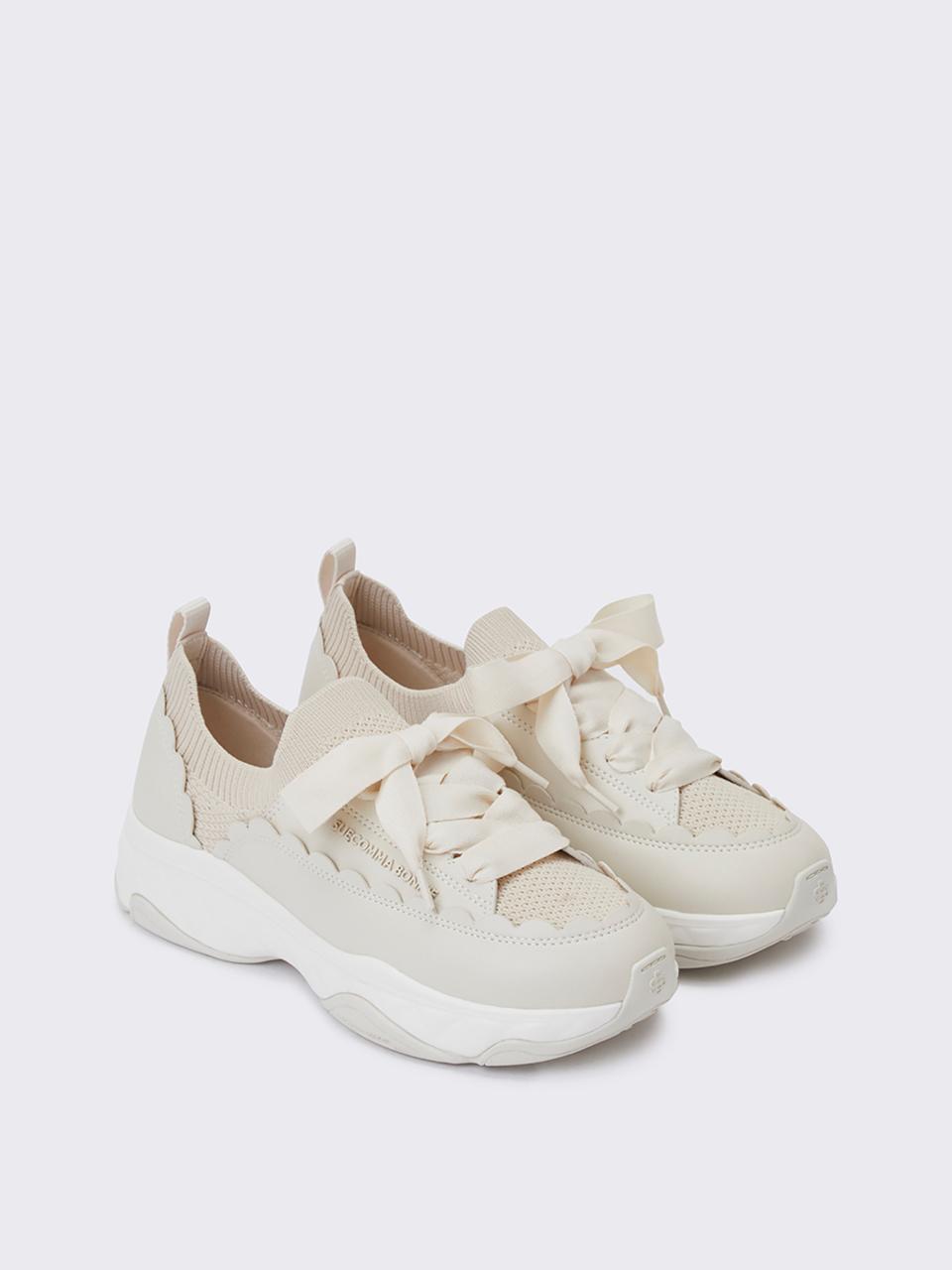 SUECOMMA BONNIE Wave Knit Sneakers