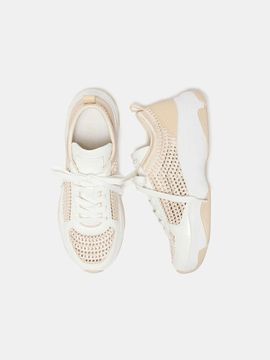 SUECOMMA BONNIE Weave Sneakers [Beige] (DG4DS25003BEE)