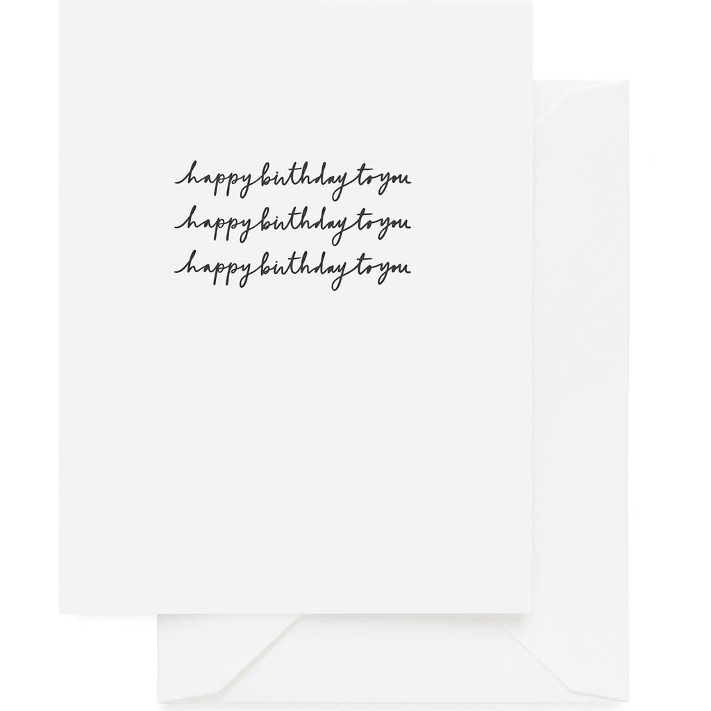 Sugar Paper Sugar Paper Happy Birthday Script Card & Envelope