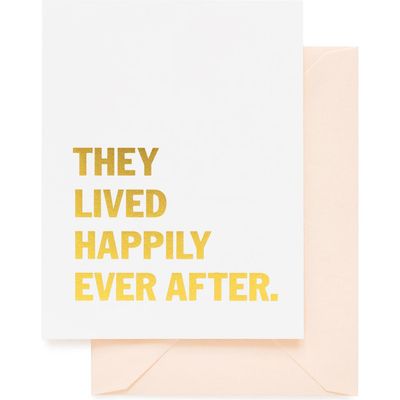 Sugar Paper Sugar Paper Lived Happily Ever After Card & Envelope