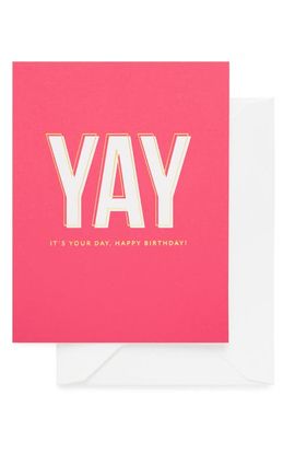 Sugar Paper Sugar Paper Yay Birthday Card & Envelope