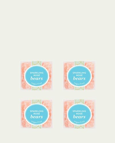 Sugarfina Sparkling Rose Bears, Small Cube 4-Piece Kit