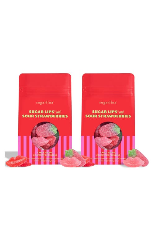 sugarfina sugarfina Sugar Lips® & Sour Strawberries Set of 2 Mixed Candy Bags 