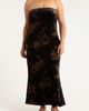 SUGARLIPS SUGARLIPS Ace Floral Dynamite Strapless Velvet Dress - 1