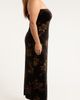 SUGARLIPS SUGARLIPS Ace Floral Dynamite Strapless Velvet Dress - 3