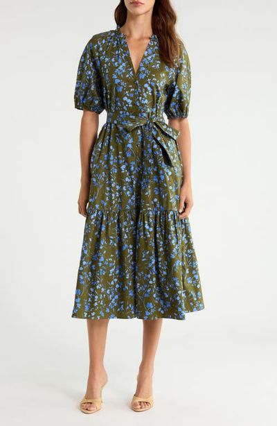 SUGARLIPS SUGARLIPS Angie Floral Cotton Shirtdress