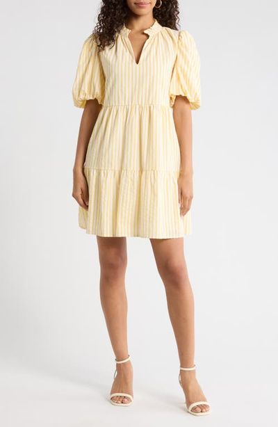 SUGARLIPS SUGARLIPS Audry Stripe Jacey Babydoll Minidress