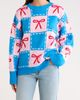 SUGARLIPS SUGARLIPS Belora Check Bow Oversize Sweater - 1