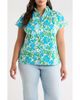 SUGARLIPS SUGARLIPS Bivore Patma Floral Mock Neck Button-Up Top - 1