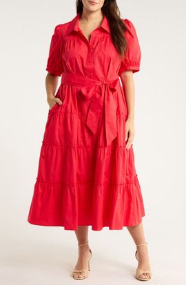 SUGARLIPS SUGARLIPS Blate Short Sleeve Shirtdress