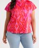 SUGARLIPS SUGARLIPS Blevin Ikat Patma Button-Up Mock Neck Top - 1