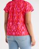 SUGARLIPS SUGARLIPS Blevin Ikat Patma Button-Up Mock Neck Top - 2