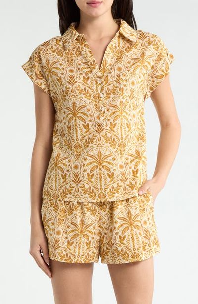 SUGARLIPS SUGARLIPS Calina Tropical Cory Button-Up Top