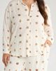 SUGARLIPS SUGARLIPS Cerise Dalton Shell Print Button-Up Shirt - 1