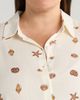 SUGARLIPS SUGARLIPS Cerise Dalton Shell Print Button-Up Shirt - 4