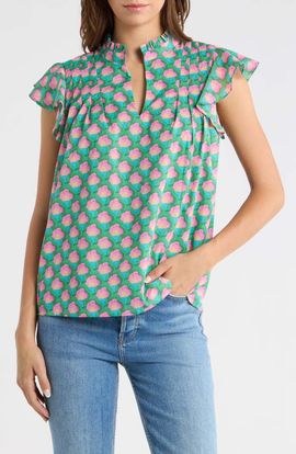 SUGARLIPS SUGARLIPS Cindi Cotton Ruffle Top