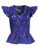 SUGARLIPS SUGARLIPS Clemen Floral Brish Smocked Flutter Sleeve Peplum Cotton Top - 5