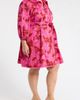 SUGARLIPS SUGARLIPS Craney Floral Print Tie Waist Long Sleeve Shirtdress - 3
