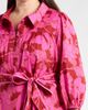 SUGARLIPS SUGARLIPS Craney Floral Print Tie Waist Long Sleeve Shirtdress - 4