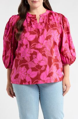 SUGARLIPS SUGARLIPS Craney Floral Print Top