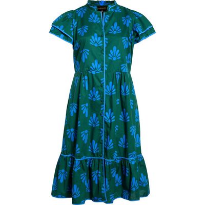 SUGARLIPS SUGARLIPS Davie Button Cotton Midi Shirtdress