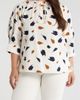 SUGARLIPS SUGARLIPS Devania Brush Irina Tie Split Neck Top - 1