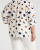 SUGARLIPS SUGARLIPS Devania Brush Irina Tie Split Neck Top - 2