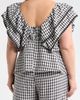 SUGARLIPS SUGARLIPS Dovery Gingham Ruffle Top - 2