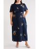 SUGARLIPS SUGARLIPS Dusk Bloom Floral Fit & Flare Midi Dress - 1