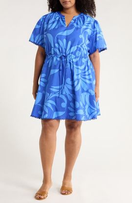 SUGARLIPS SUGARLIPS Emidora Floral Cotton Shift Dress