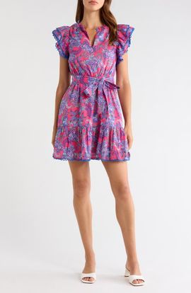 SUGARLIPS SUGARLIPS Eriny Ruffle Floral Cotton Dress