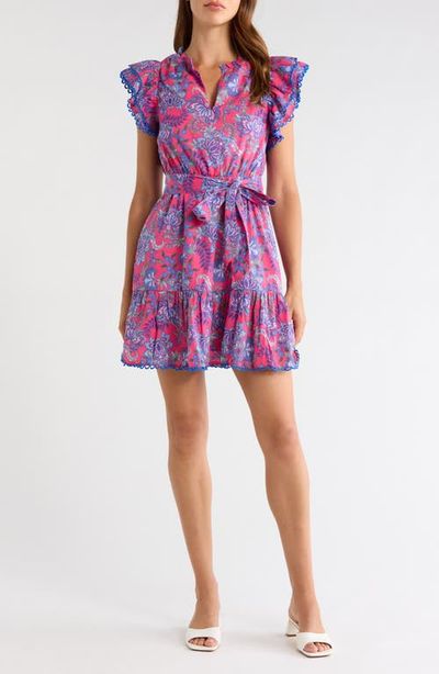 SUGARLIPS SUGARLIPS Eriny Ruffle Floral Cotton Dress