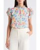 SUGARLIPS SUGARLIPS Ezia Brenna Floral Mock Neck Ruffle Sleeve Top - 1