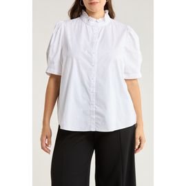 SUGARLIPS SUGARLIPS Finley Ruffle Puff Sleeve Shirt