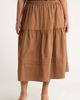 SUGARLIPS SUGARLIPS Floral Tiered Cotton Maxi Skirt - 1