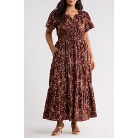 SUGARLIPS SUGARLIPS Gibson Floral Palmer Cotton Poplin Maxi Dress