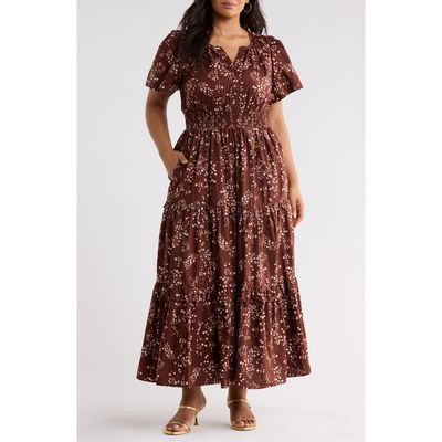 SUGARLIPS SUGARLIPS Gibson Floral Palmer Cotton Poplin Maxi Dress