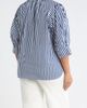 SUGARLIPS SUGARLIPS Glenda Stripe Irina Tie Split Neck Top - 2