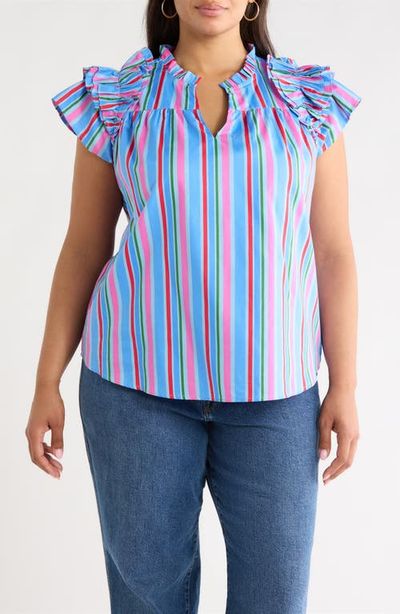 SUGARLIPS SUGARLIPS Jaimie Stripes Ruffle Top