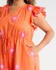 SUGARLIPS SUGARLIPS Karani Starburst Flutter Sleeve Tie Waist Midi Dress - 4