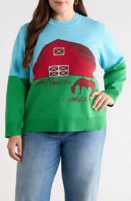 SUGARLIPS SUGARLIPS Kelsey's Farm Jacquard Sweater