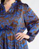 SUGARLIPS SUGARLIPS Krista Abrstract Fabiola Long Sleeve Satin Midi Dress - 4