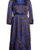 SUGARLIPS SUGARLIPS Krista Abrstract Fabiola Long Sleeve Satin Midi Dress - 5