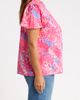 SUGARLIPS SUGARLIPS Leah Abstract Print Romy Mock Neck Cotton Top - 3