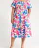 SUGARLIPS SUGARLIPS Liran Floral Maray Smocked Cotton Midi Dress - 1