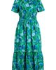 SUGARLIPS SUGARLIPS Lomeli Floral Split Neck Cotton Dress - 5