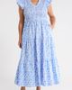 SUGARLIPS SUGARLIPS Luray Floral Sunfire Smocked Cotton Tiered Maxi Dress - 1