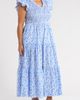 SUGARLIPS SUGARLIPS Luray Floral Sunfire Smocked Cotton Tiered Maxi Dress - 3