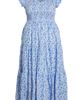 SUGARLIPS SUGARLIPS Luray Floral Sunfire Smocked Cotton Tiered Maxi Dress - 5