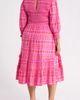 SUGARLIPS SUGARLIPS Mirany Ikat Print Long Sleeve Tiered Dress - 2